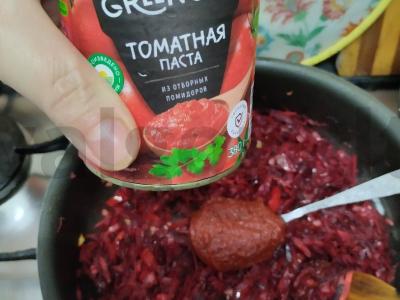 Vegetariškas raudonas barštis su česnaku Žingsnis 5