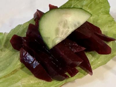 Naudingas burokėlių tostadas su žolelėmis ir krienais Žingsnis 5