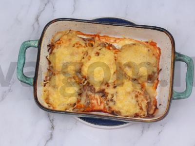 Kepta kiauliena su moliūgu ir sūriu Žingsnis 5