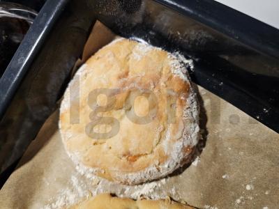 Namų osėtinė pyragas su gauda sūriu ir žolelėmis Žingsnis 7