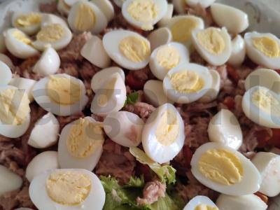 Salotos su tunu ir mocarela Žingsnis 4