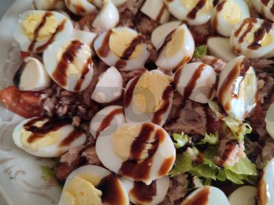 Salotos su tunu ir mocarela Žingsnis 5