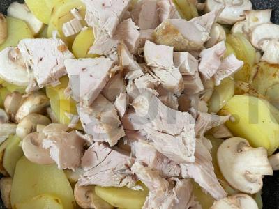 Bulvės su grybais ir vištiena Žingsnis 4