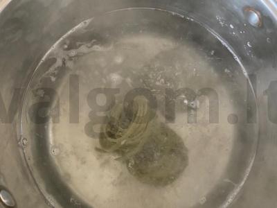 Fettuccine su grybais Žingsnis 1