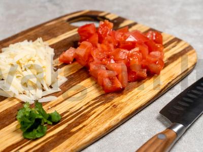 Kiaušiniai su kumpiu ir sūriu Žingsnis 2