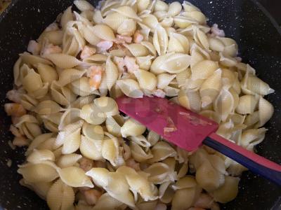 Makaronai su krevetėmis sojos padaže Žingsnis 8