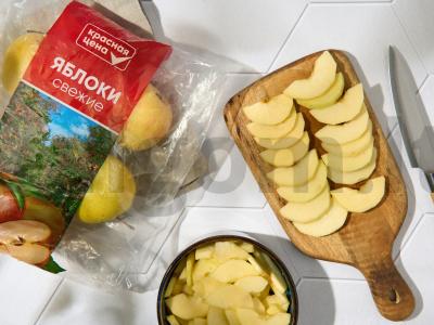 Obuolių ir cinamoninių bandelių kramblo receptas Žingsnis 1