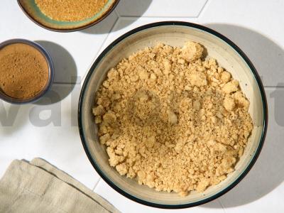 Obuolių ir cinamoninių bandelių kramblo receptas Žingsnis 3