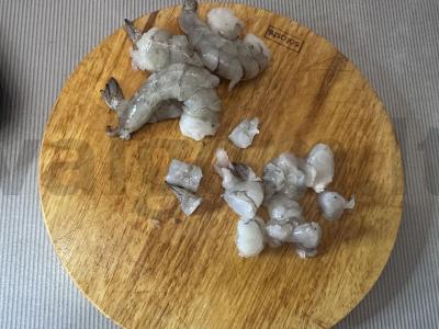 Orzo su krevetėmis grietinėlės-sūrio padaže Žingsnis 1