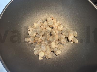 Orzo su krevetėmis grietinėlės-sūrio padaže Žingsnis 3