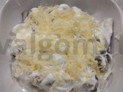 Skaniausia menkė su grietine ir sūriu Žingsnis 4