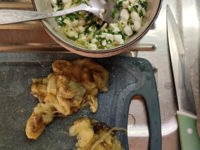 PP baklažanai su varške, sūriu ir česnaku orkaitėje Žingsnis 4