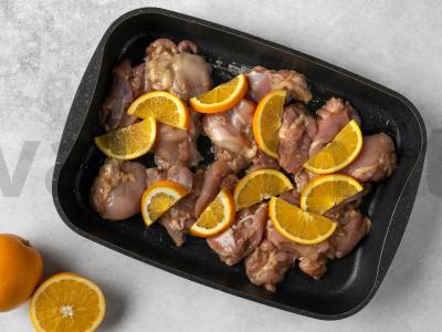 Oranžinė kepta vištienos šlaunelė Žingsnis 5