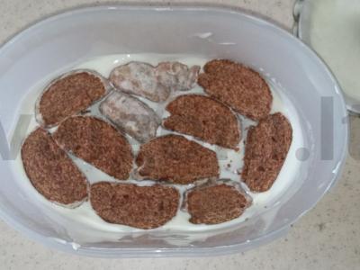 Tortas be kepimo Žingsnis 5