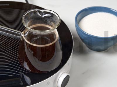 Karamelinis latte Žingsnis 1