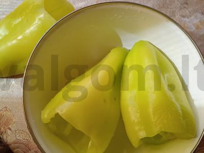 Paprikos, įdarytos ryžiais ir grybais Žingsnis 7