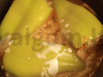 Paprikos, įdarytos ryžiais ir grybais Žingsnis 9