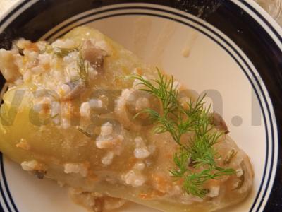 Paprikos, įdarytos ryžiais ir grybais Žingsnis 11