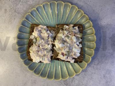 Tunas užtepas pusryčiams ant tostų Žingsnis 7