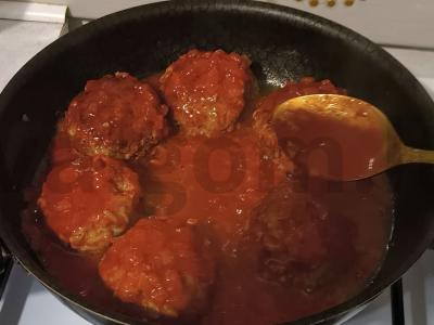 Sultingi ežiukai su ryžiais padaže Žingsnis 6