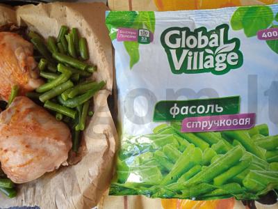 Aštrūs vištienos šlaunelės, keptos su pupelėmis Žingsnis 3