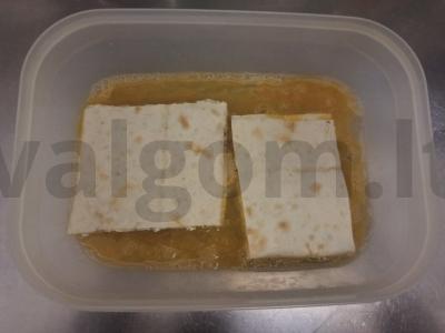 Pusryčiai su varške ir žolelėmis lavaše Žingsnis 5