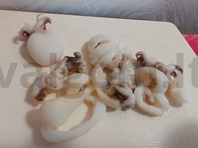 Kiaušinių, čuki ir kalmarų salotos Žingsnis 2