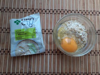 Avižų blynas su kriauše ir sezamu pusryčiams Žingsnis 1