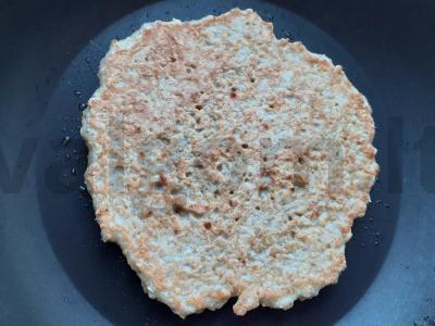 Avižų blynas su kriauše ir sezamu pusryčiams Žingsnis 3