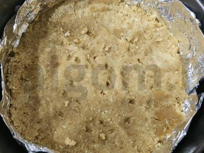 Mėlynių sūrio pyragas be kepimo Žingsnis 3