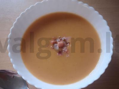 Lęšių sriuba su rūkytais mėsos gaminiais Žingsnis 5