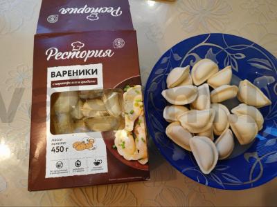 Koldūnai su bulvėmis ir grybų padažu Žingsnis 1