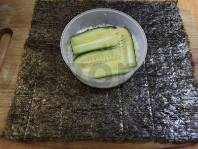 Sushi burgeris su upėtakiu Žingsnis 6