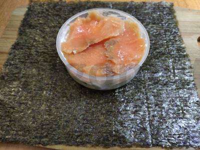 Sushi burgeris su upėtakiu Žingsnis 8