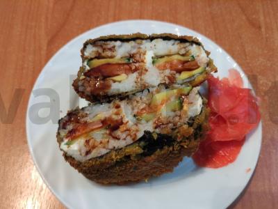 Sushi burgeris su upėtakiu pagrindine nuotrauka