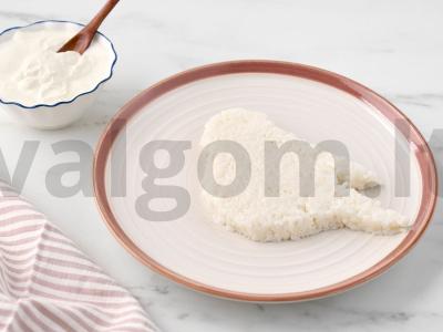 Salotas „Snieguolis“ su ryžiais Žingsnis 3