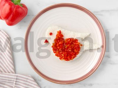 Salotas „Snieguolis“ su ryžiais Žingsnis 4