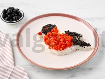 Salotas „Snieguolis“ su ryžiais Žingsnis 5