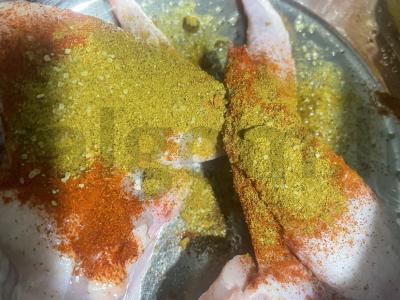 Vištienos sparneliai česnako ir acto marinate „Kireo“ Žingsnis 2