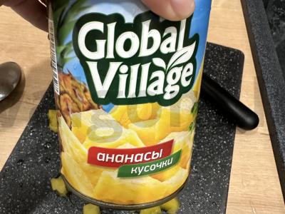 Baltymų salotas su vištiena, sūriu ir ananasais Žingsnis 2