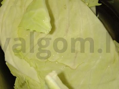 Vladimiro kopūstai ant daržovių pagalvėlės Žingsnis 2