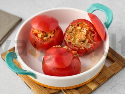 Įdaryti pomidorai su kalakutiena Žingsnis 7