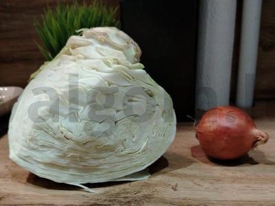 Vinegretas su šviežia kopūstu Žingsnis 1