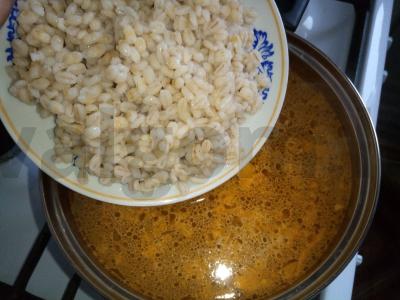 Sūris su vištienos filė ir perlinių kruopų Žingsnis 7