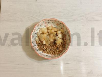 Desertas su muesli ir kondensuotu pienu Žingsnis 2