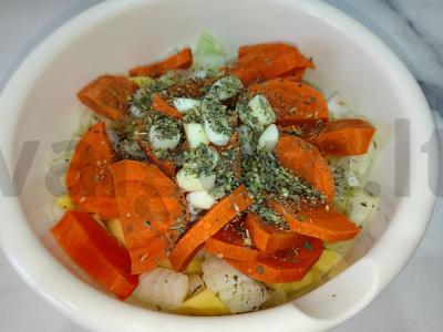 Moliūgas, keptas orkaitėje su kitomis daržovėmis Žingsnis 5