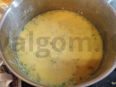 Žirnių sriuba su rūkyta mėsa Žingsnis 7