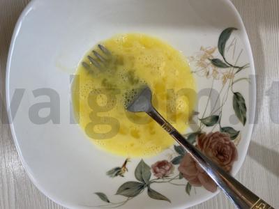 Kiaušinių vamzdelis su grietinėlės įdaru Žingsnis 2