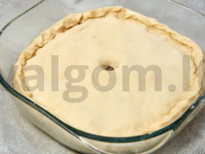 Pyragas su ryžiais ir žuvies konservais Žingsnis 10