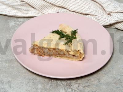 Pyragas su ryžiais ir žuvies konservais pagrindine nuotrauka